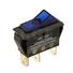 Blue Single-Pole Illuminated Rocker Switch with LED 12V 20A