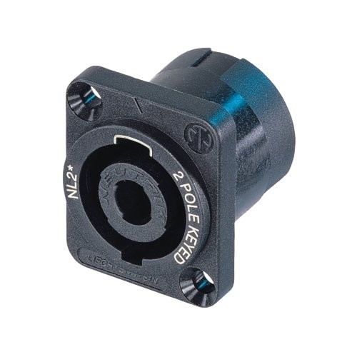 Connecteur Speakon Châssis Mâle 2 Contacts (Neutrik NL2MP)