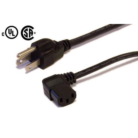 Fil d'Alimentation du Mur au PC - 5-15P à IEC-C13, 12'