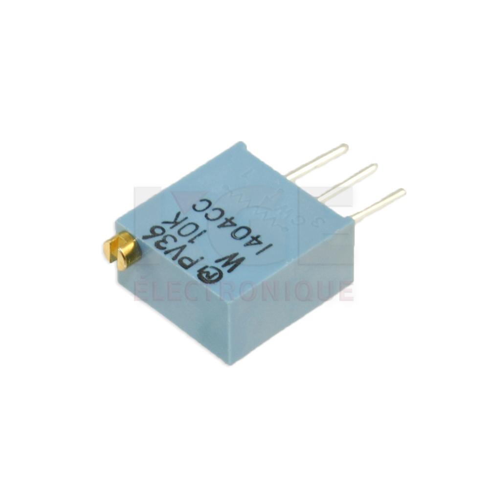 20 Turn 10K Ohms Vertical Mount Trimpot