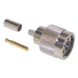N-Type Reverse Polarity Male Crimp Connector for RG58 (LMR-195) - 50 Ohm