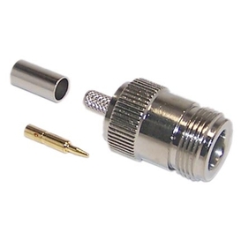 N-Type Reverse Polarity Female Crimp Connector for RG58 - 50 Ohm