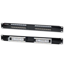 Panneau de Raccordement Incliné Cat5e 16 Ports - 1U