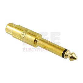 Adaptateur RCA (Phono) Femelle à 1/4