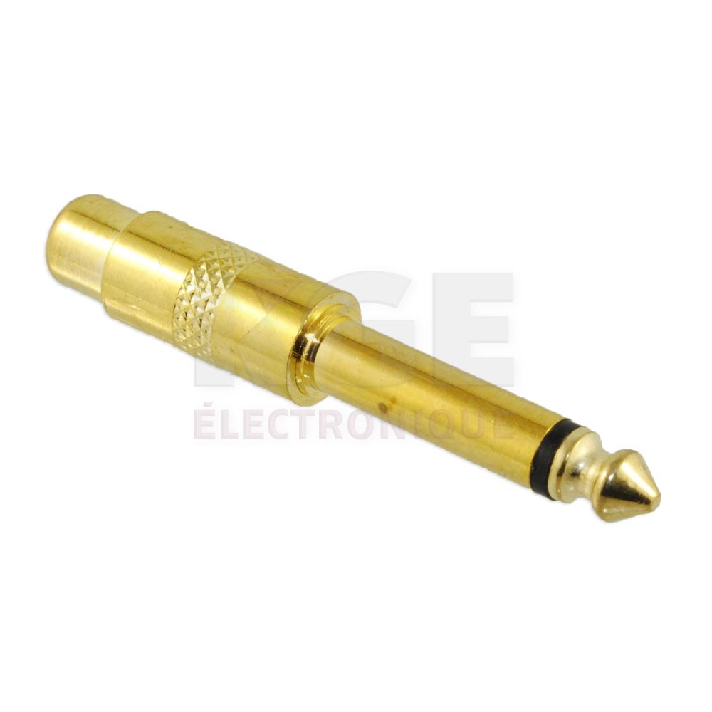 Adaptateur RCA (Phono) Femelle à 1/4