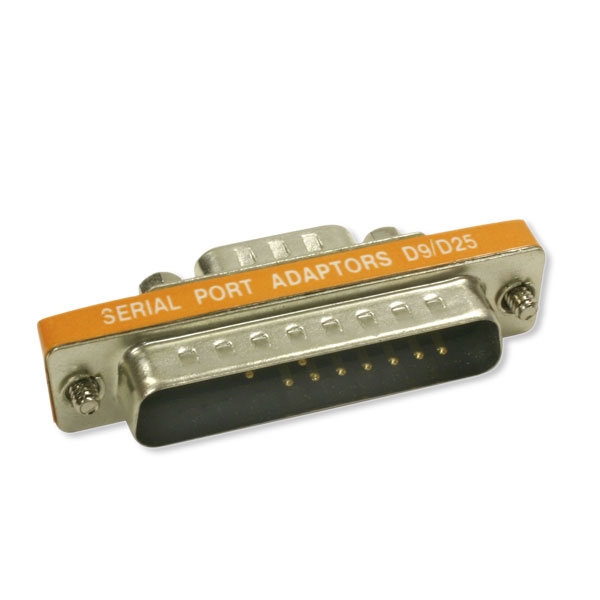 Mini Adaptateur Série AT DB9 M à DB25 M