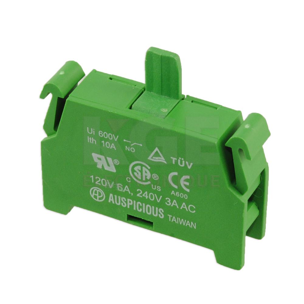 Bloc de Contact Normalement Ouvert (Vert)