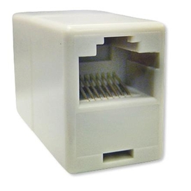 RJ45 CAT5E  Modular Coupler - White