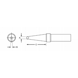Weller PTAA7 - Pointe Plate de Série PT .062