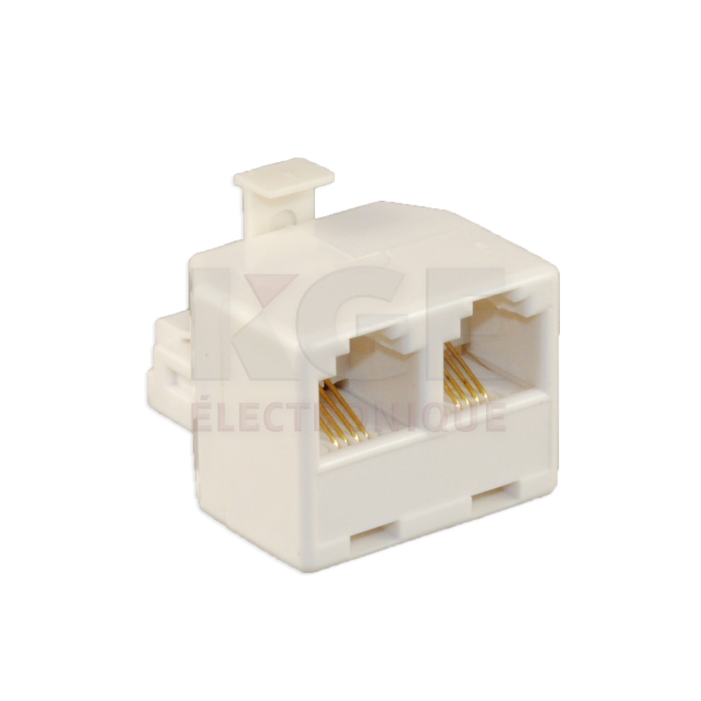 Dual Adapter - Male to 2 Female - 4 Conductor