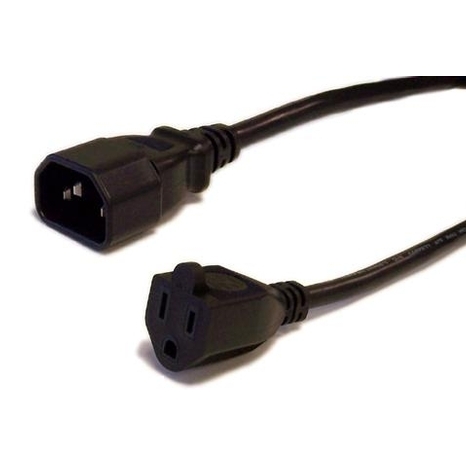 Câble Adaptateur de Moniteur à Ordinateur IEC-C14 à 5-15R - 3'