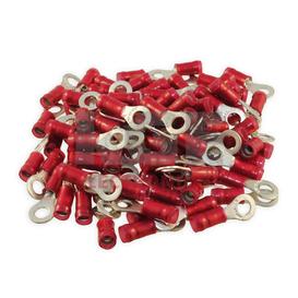 100-Pack #8 22-18 Insulated Ring Terminals