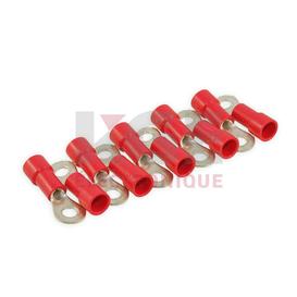 10-Pack #10 22-18 Insulated Ring Terminals