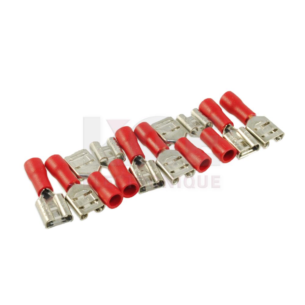10-Pack .250 22-18 Female Quick Terminals