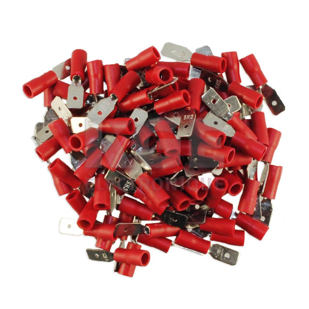 100-Pack .187 22-18 Male Quick Terminals