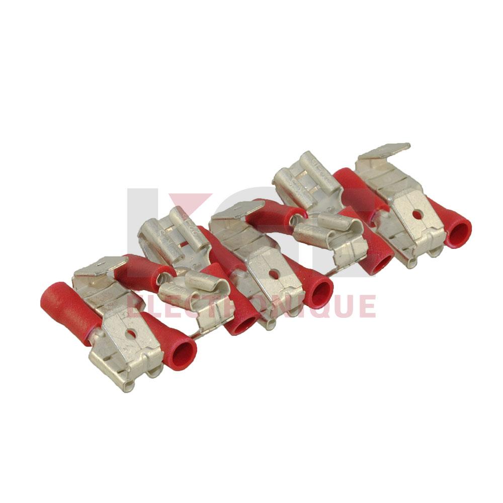 10-Pack 22-18 Insulated Piggyback Disconnects