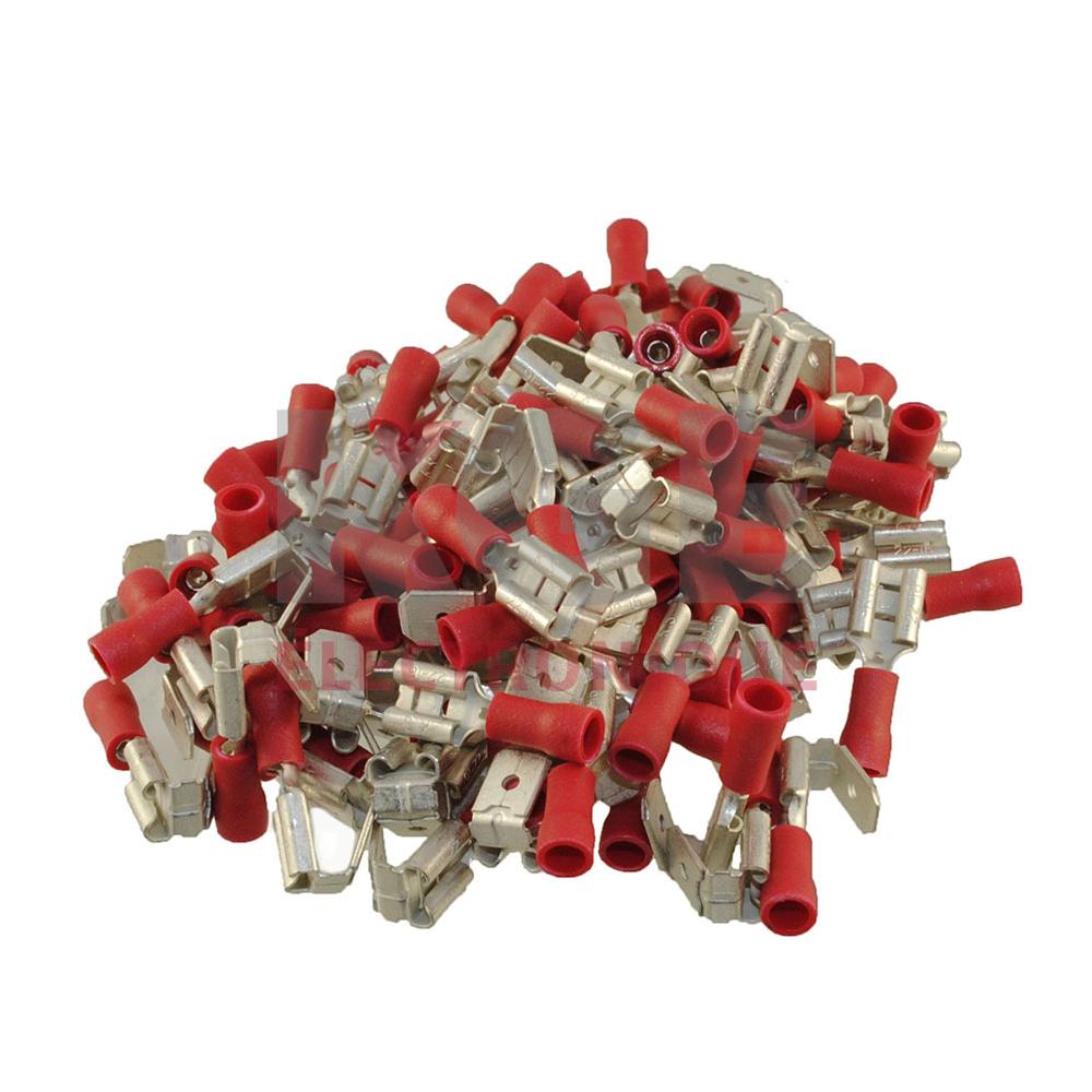 100-Pack 22-18 Insulated Piggyback Disconnects