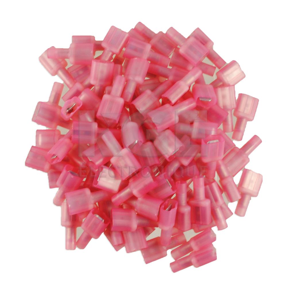 100-Pack 22-18 Male Double Bump Quick Connectors