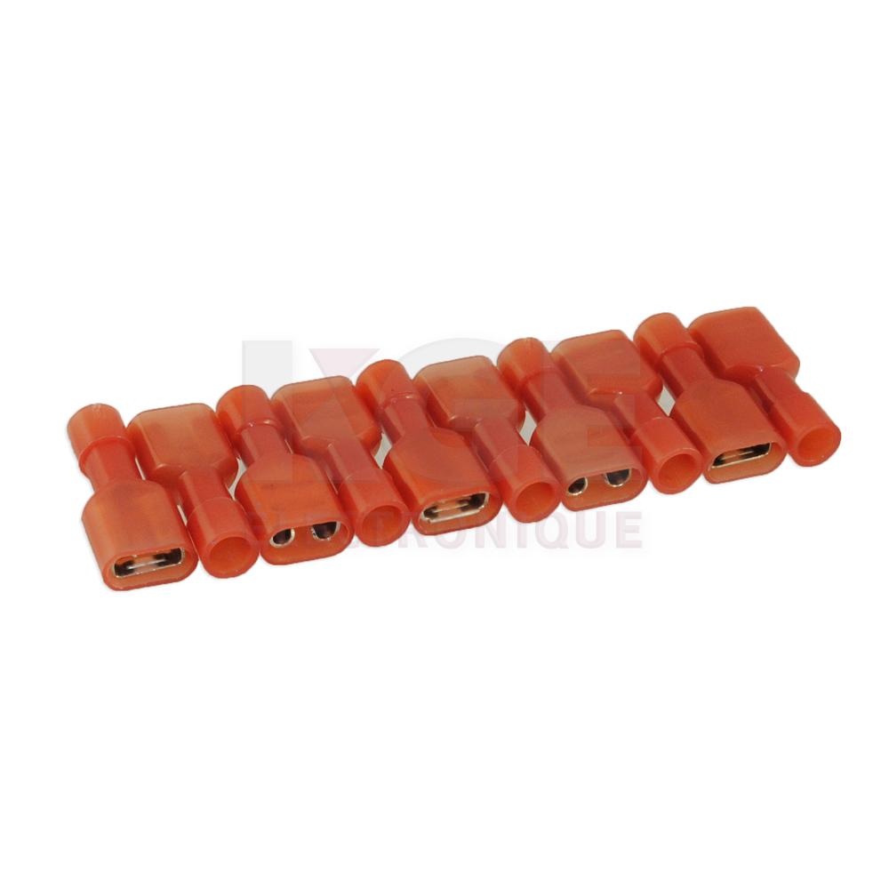 10-Pack 22-18 Female Double Bump Quick Connectors