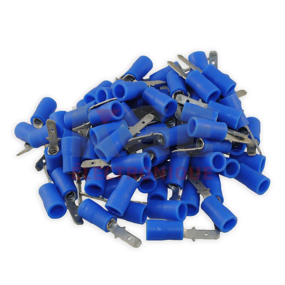 100-Pack 16-14 .110 Male Quick Connectors