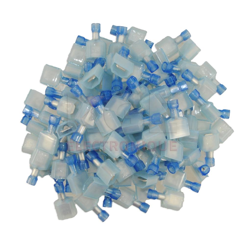 100-Pack 16-14 Male Double Bump Quick Connectors