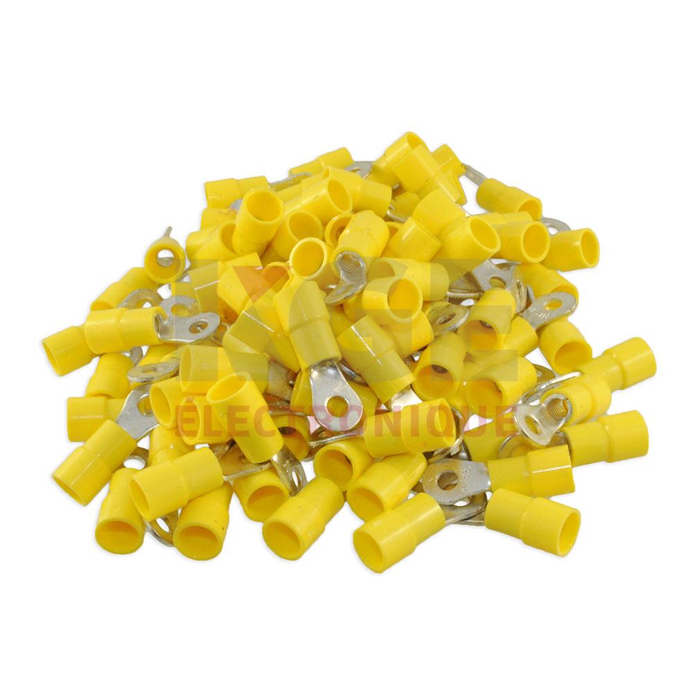 100-Pack #6 12-10 Insulated Ring Terminals