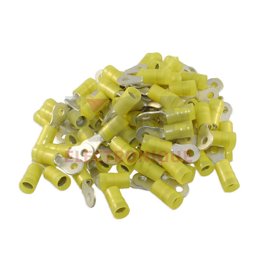100-Pack #8 12-10 Insulated Ring Terminals