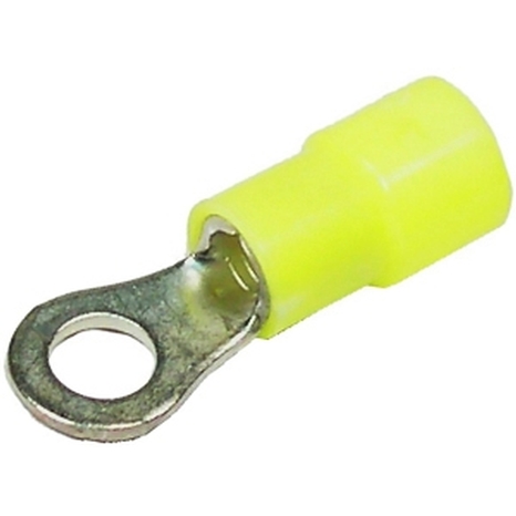 100-Pack 3/8' 12-10 Insulated Ring Terminals