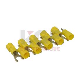 10-Pack #10 12-10 Insulated Fork Terminals