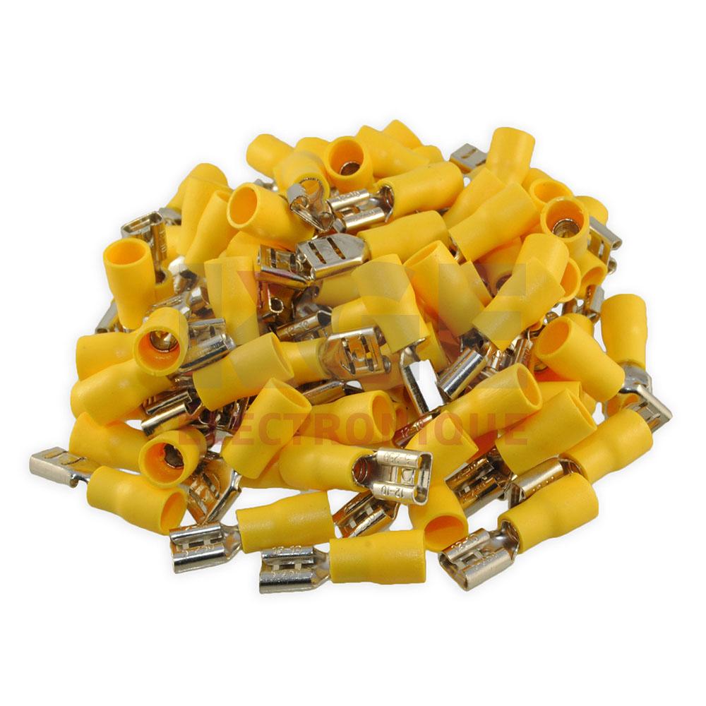 100-Pack .250 12-10 Female Quick Terminals
