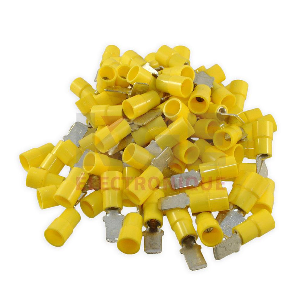 100-Pack .250 12-10 Male Quick Terminals