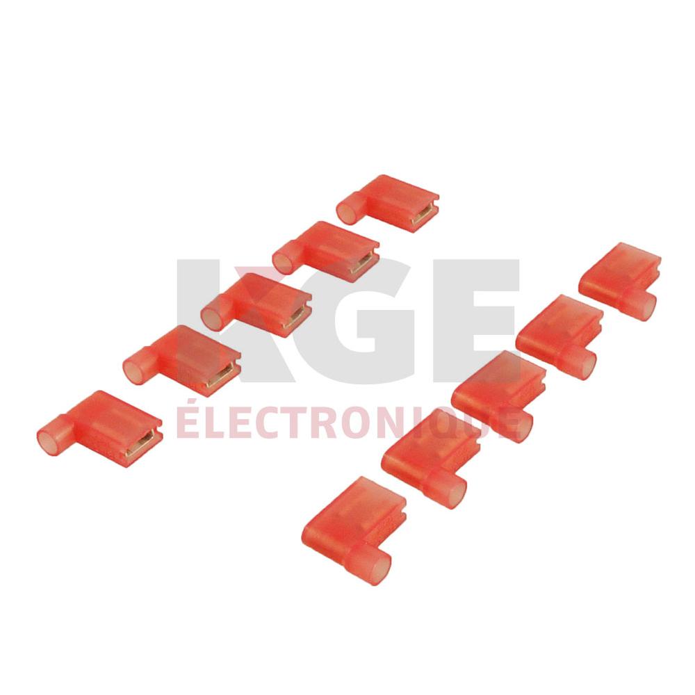 10-Pack .250 22-18 Female Flag Terminals
