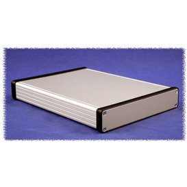 1455J1601 - Boîtier en Aluminium Extrudé avec Panneaux en Métal - Gris