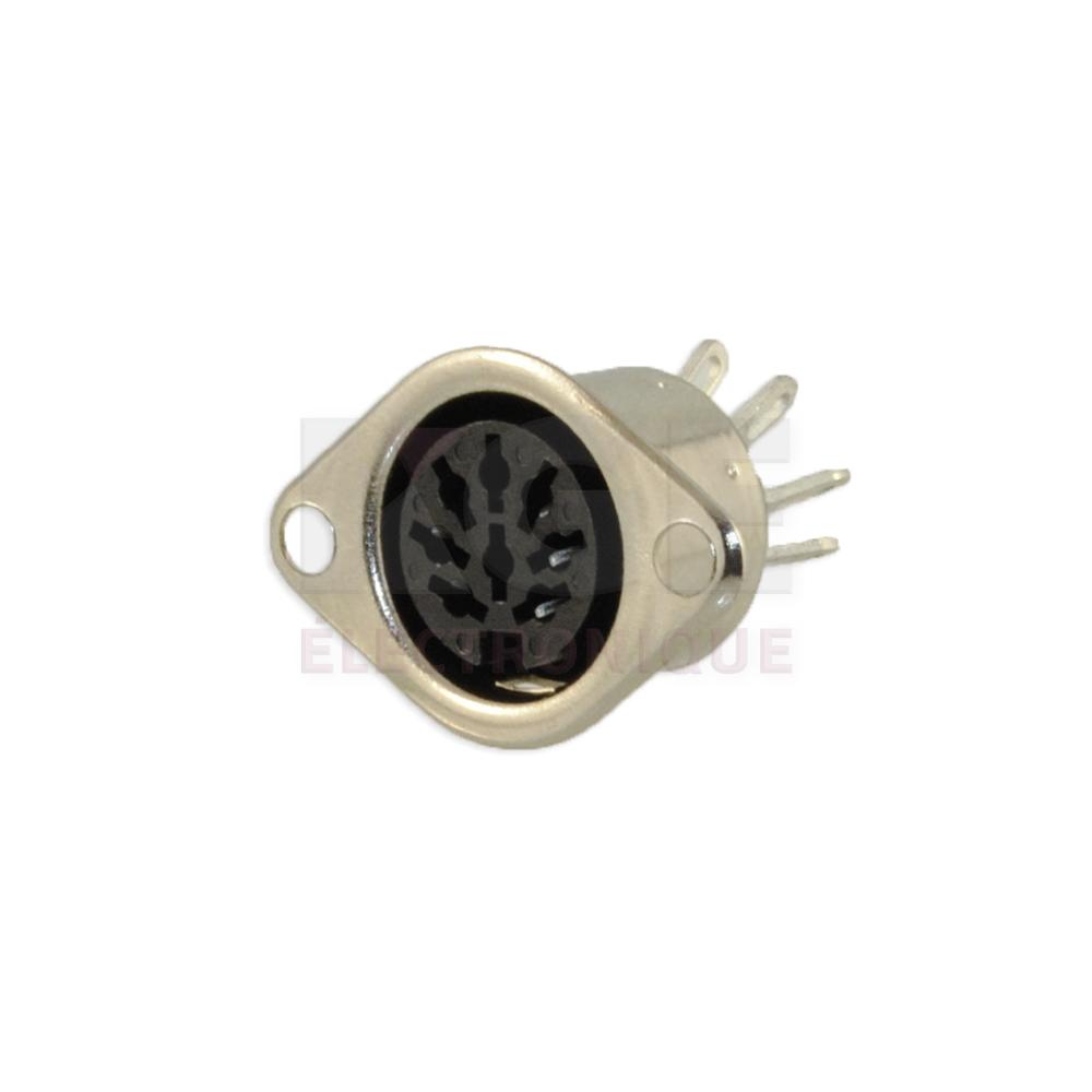 8 Pin Chassis Female DIN Connector