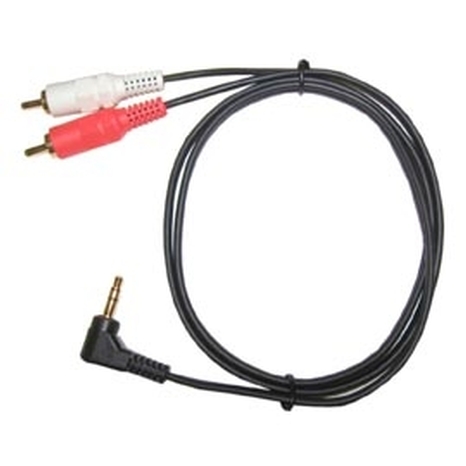 Câble 3.5mm Stéréo à 2 RCA 6' 90°