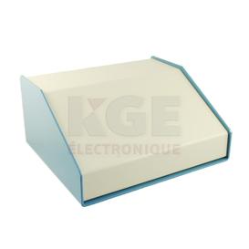 1456FE3WHBU - Sloped Aluminum Console - 30°, Beige & Blue, 6.5
