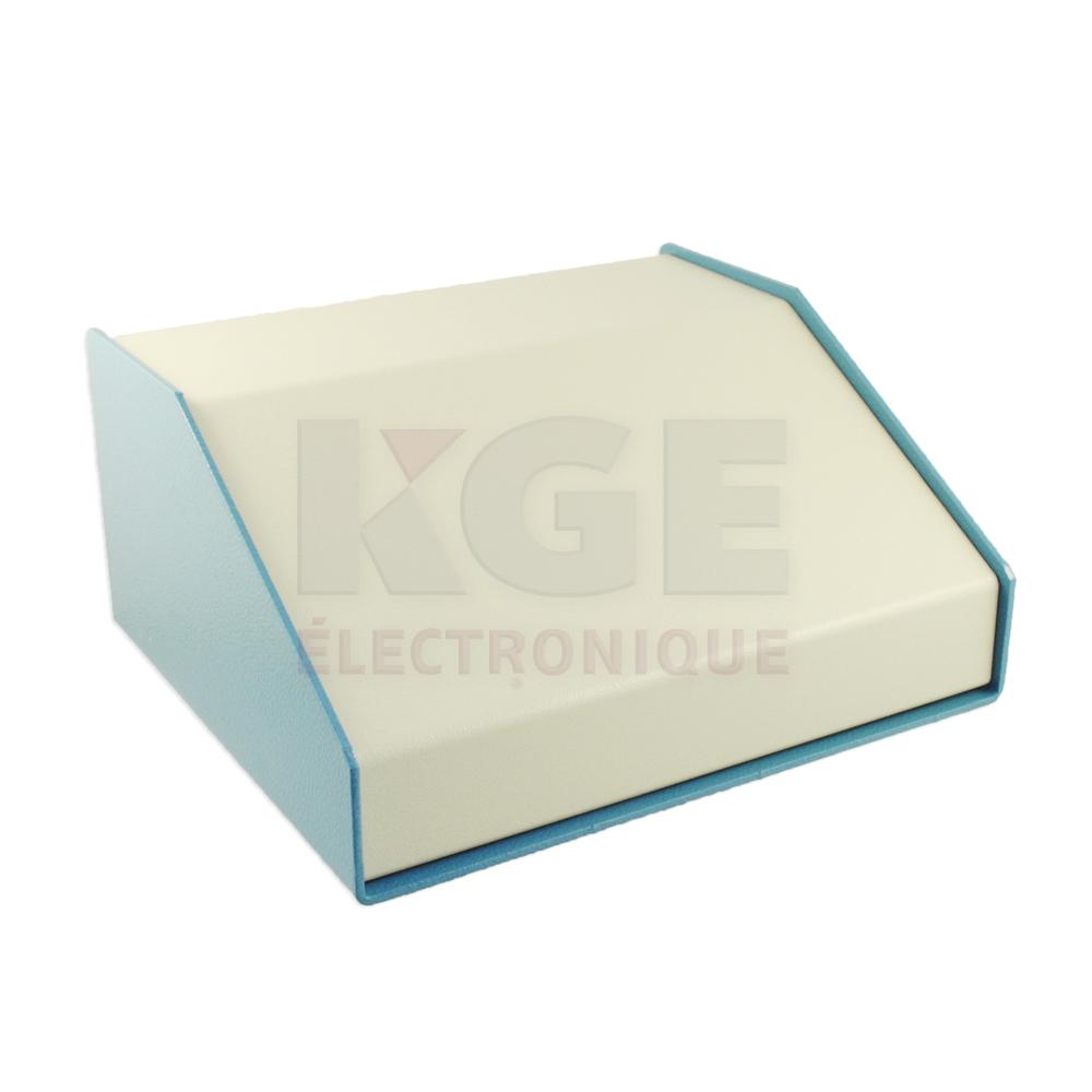 1456FE3WHBU - Sloped Aluminum Console - 30°, Beige & Blue, 6.5
