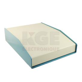 1456FH2WHBU - Sloped Aluminm Console - 15°, Beige et Bleu, 6.5