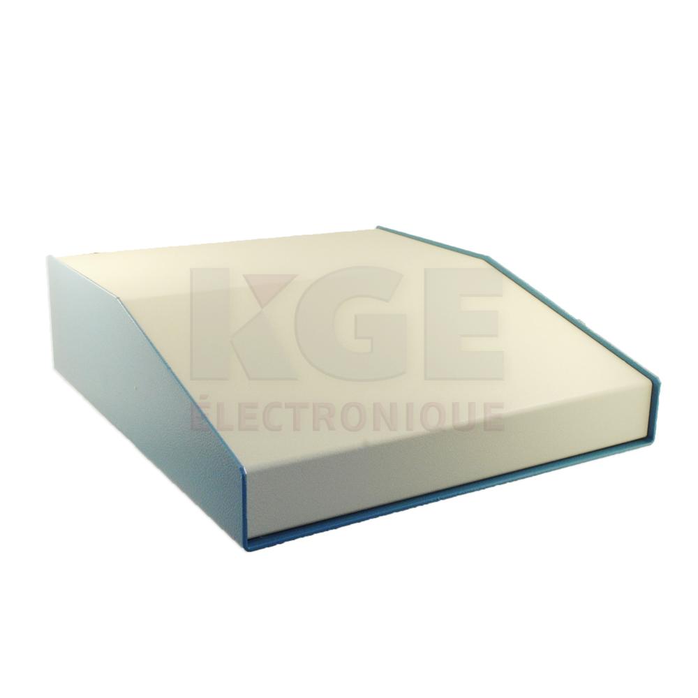 1456KL3WHBU - Boîtier Inclné en Aluminium - 15°, Beige et Bleu, 10