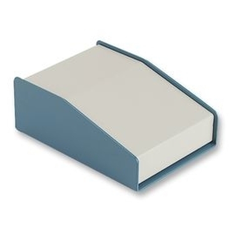 1456RH3WHBU - Boîtier Incliné en Aluminium - 15°, Beige et Bleu, 17