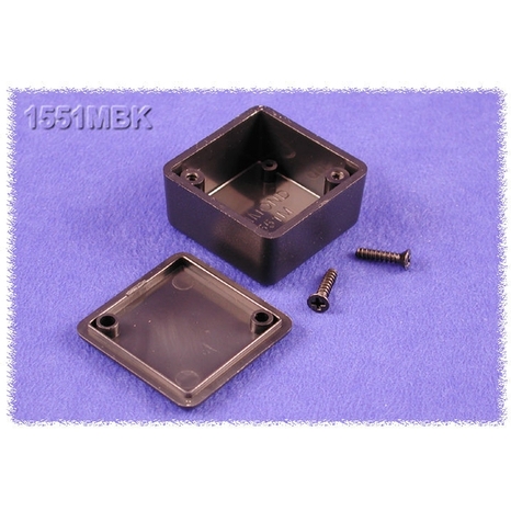 1551MBK - Boîtier Miniature en Plastique - Noir, 1.38
