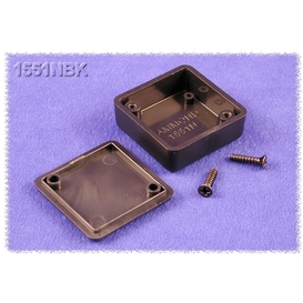 1551NBK - Plastic Miniature Enclosure - Black, 1.38