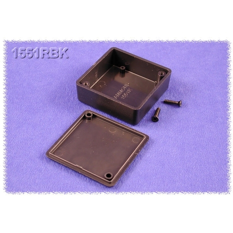 1551RBK - Plastic Miniature Enclosure - Black, 1.97