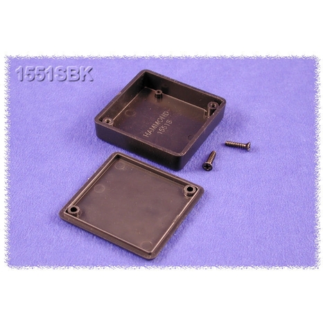 1551SBK - Boîtier Miniature en Plastique - Noir, 1.97