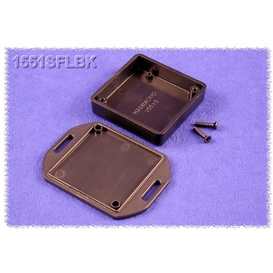 1551SFLBK - Boîtier Miniature en Plastique à Rebord - Noir, 1.97