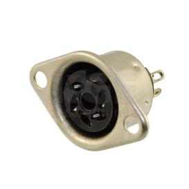 6-Pin CHassis Female Mount DIN Connector