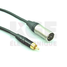 Digiflex NXMR-10 - Câble XLR Mâle à RCA 10'