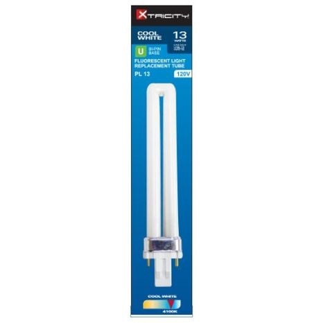 Cold White 13W Compact Fluorescent Bulb
