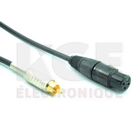 Digiflex CXFF-3 - Câble XLR Femelle à RCA Mâle 3'