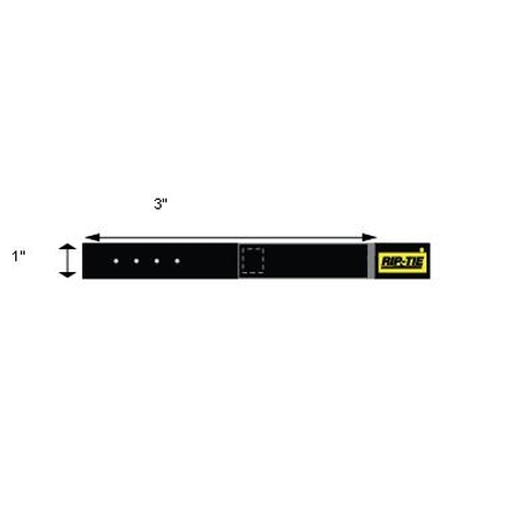 Rip-Tie CableWrap 10-Pack Black 1